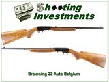 Browning 22 Auto 64 Belgium collector quality Blond wood! - 1 of 4