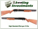 High Standard Riot Pump 12 Ga Exc Cond - 1 of 4