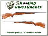 Weatherby Mark V Deluxe LH GERMAN 240 Wthy Mag - 1 of 4