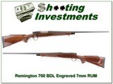 Remington 700 BDL Engraved 7mm RUM - 1 of 4