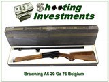 Browning A5 Light 20 LAST YEAR Belgium 20 Gauge NIB! - 1 of 4