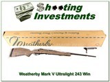 Weatherby Mark V Ultra-lightweight 243 Winchester - 1 of 4