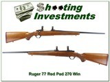 Ruger 77 Red Pad Tang Safety 270 Win - 1 of 4