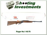 Ruger No.1 45-70 unfired in box outstanding wood! - 1 of 4