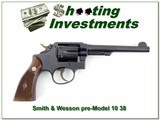 1950 Smith & Wesson Pre Model 10 5-screw 38 Special 6” barrel - 1 of 4