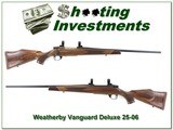 Weatherby Vanguard Deluxe in harder to find 25-06 as new! - 1 of 4