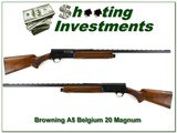 Browning A5 20 Magnum 69 Belgium 28in Vent Rib - 1 of 4