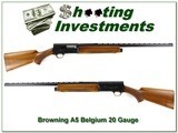 Browning A5 67 Belgium 20 Ga looks unfired 26in IC VR! - 1 of 4