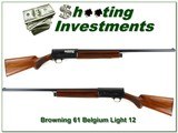 Browning A5 Light 12 61 Belgium Exc Cond looks unfired - 1 of 4