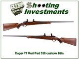 Ruger 77 Red Pad 338 Custom 26in Exc Cond - 1 of 4