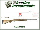 Ruger 77 Stainless Green Laminated 30-06 Guild Gun NIB - 1 of 4