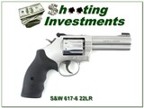 Smith & Wesson Model 617-6 10 shot 22LR Stainless 4in - 1 of 4