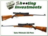 Sako Riihimaki early 222 Rem with period 8X Weaver - 1 of 4
