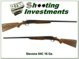 Stevens Model 94C 16 Gauge 28in Full - 1 of 4