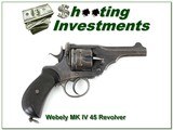 Webley MK IV pre- WWI English Military revolver - 1 of 4