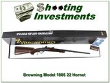 Browning 1885 Low Wall 22 Hornet ANIB - 1 of 4