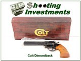 1982 Colt Diamondback 22 LR Blued 6in unfired in box! - 1 of 4