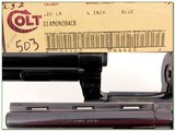 1982 Colt Diamondback 22 LR Blued 6in unfired in box! - 4 of 4