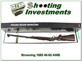Browning 1885 40-65 BPCR 30in, case colored NIB - 1 of 4