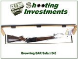 Browning BAR Safari 243 Win NIB! - 1 of 4