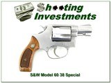 Smith & Wesson Model 60 no dash 2in Stainless 38 Special - 1 of 4