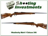 Weatherby Mark V Deluxe 240 Wthy 9-lug collector! - 1 of 4