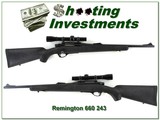 Remington 660 243 Win with vintage Leupold - 1 of 4