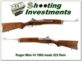 Early Ruger Mini-14 Stainless Walnut 223 Remington - 1 of 4