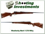 Weatherby Mark V Deluxe 270 Wthy Magnum - 1 of 4