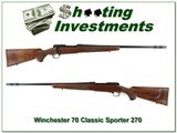 Winchester Model 70 Classic Sporter 270 Win Boss as new! - 1 of 4