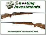 Weatherby Mark V Deluxe German 9-lug 240 Wthy - 1 of 4
