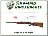 Ruger No.1 Light Sporter in rare 204 Ruger unfired in box - 1 of 4