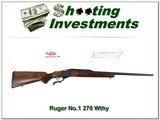 Ruger No.1 B hard to find 270 Weatherby Mag - 1 of 4