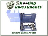 Beretta Model 96 Vertec 40 S&W stainless as new in case - 1 of 4