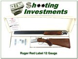 Ruger Red Label 12 Ga Red Pad Silver 28in in box! - 1 of 4