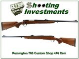 Remington 700 Custom Shop 416 Remington as new! - 1 of 4