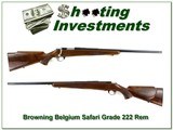 Browning Safari Grade Belgium 222 Heavy Barrel - 1 of 4