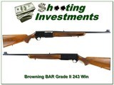 Browning BAR Grade II 243 Win 70 Belgium - 1 of 4
