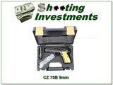 CZ 75B Omega 9mm with 2 16 round mags unfired wood grips - 1 of 4