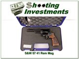 Smith & Wesson Model 57-6 6in Blued 41 Magnum in case - 1 of 4