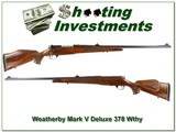 Weatherby Mark V Deluxe 378 Weatherby Magnum! - 1 of 4