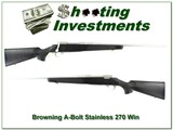 Browning A-bolt Stainless Stalker 270 Win Exc Cond! - 1 of 4