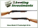 Ithaca Model 37 Featherlight 20 Ga 26in IC Exc Cond - 1 of 4