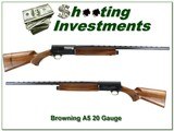 Browning A5 Light 20 Ga 26in VR Invector barrel - 1 of 4