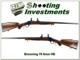 Browning Model 78 hard to find 6mm Heavy Barrel XX Wood! - 1 of 4