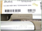 Weatherby Mark V Terramark 6.5-300 factory NIB - 4 of 4