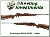 Browning A-Bolt II 270 Win BOSS Exc Cond - 1 of 4