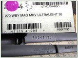 Weatherby Mark V Ultra-Light 270 Wthy in box - 4 of 4