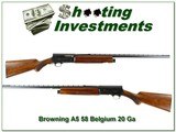 Browning A5 20 Ga FIRST YEAR 1958 Vent Rib - 1 of 4
