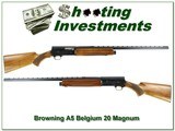 Browning A5 20 Magnum 71 Belgium Vent Rib! - 1 of 4